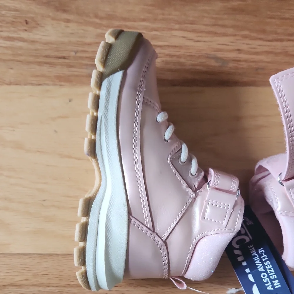 NWT OshKosh B'gosh Pink High-Top Sneakers Toddler 8 - Picture 12 of 17